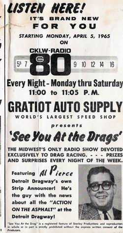 Detroit Dragway - 1965 Flyer